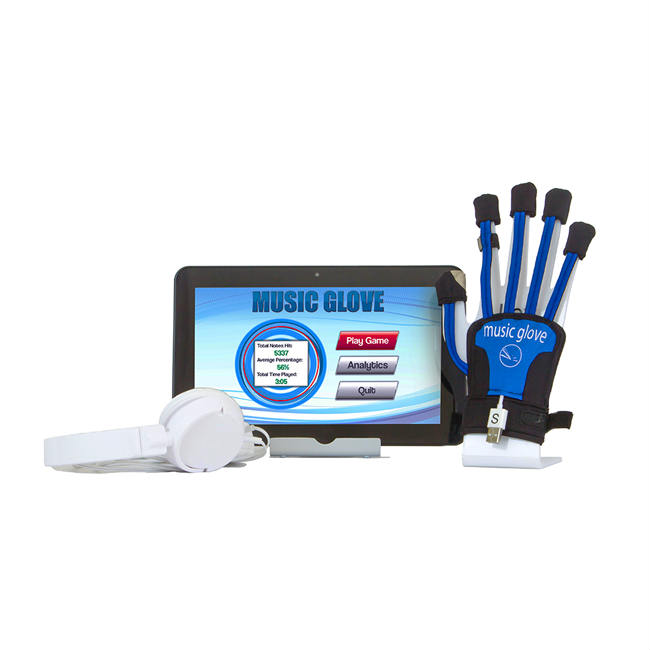 Komplet: rękawica rehabilitacyjna z tabletem.