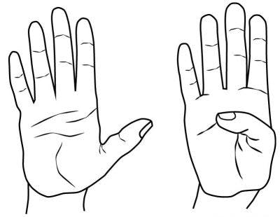 ćwiczenia dłoni po udarze - ruch kciuka