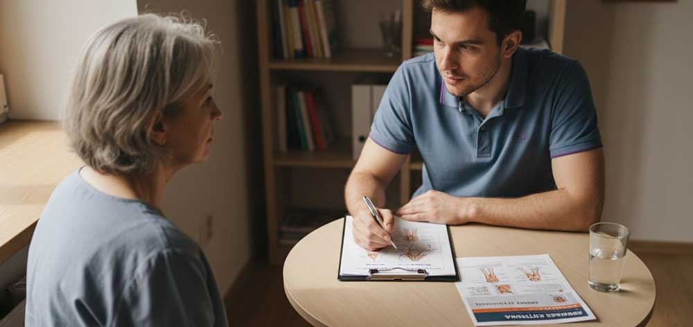 Wspólne ustalanie celów neurologicznych przez terapeutę i pacjenta